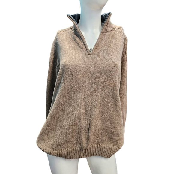 Columbia Other - Columbia Tan Quarter Zip Pullover Men's Sz Large Fall Winter